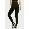 thumbnail image 2 of Sofra Women's & Plus One Size Seamless High Waist Extra-Wide Banded Ankle Length Leggings, 2 of 5