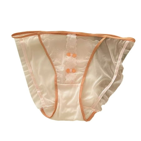 ZHENHONG Womens Underwear Briefs French Lace High Cut Panty with Delicate Straps Lace Mesh In Contrasting Colors Silk Crotch for Women