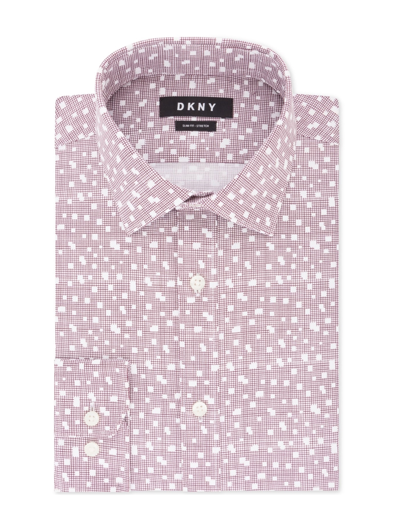 DKNY Mens Wrinkle-Resistant Button Up 