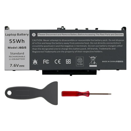 J60J5 Battery for Dell Latitude E7470 E7270 7470 7270 Laptop Battery, Type 1W2Y2 0MC34Y MC34Y R1V85 242WD GG4FM WYWJ2 451-BBSX 451-BBSY 451-BBSU [7.6V /55WH]
