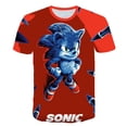 thumbnail image 3 of Camisetas de gran tamaño de Sonic The Hedgehog, camisetas con impresión digital 3D, camisetas de verano de manga corta con dibujos animados para niños y niñas, 3 of 5