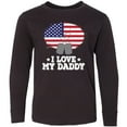thumbnail image 3 of Inktastic I Love my Daddy Military Son Daughter Long Sleeve Youth T-Shirt, 3 of 5