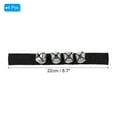 thumbnail image 2 of 4pcs Wrist Bells, Jingle Bells Ankle Bells Percussion Instruments Musical Rhythm Band 4 Silver Bells, Dark Black, 2 of 6