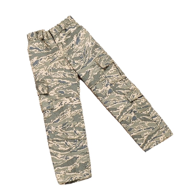 Pantalones para figura de acción a escala 1/6, ropa para muñeca, cintura elástica, diseño de moda con bolsillos, pantalones anchos para figura de