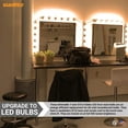 thumbnail image 4 of Sunlite LED G16.5 Globe Light Bulb, 7 Watts (60W Equivalent), 500 Lumens, 2700k Soft White, Dimmable, Candelabra E12 Base, Short Bulbs, Vanity Bulbs, Frosted, 3 Count, 4 of 6