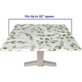 thumbnail image 5 of Fitted Elastic Edge Square Tablecloths, Watercolor Pattern Leaf Sage Grass Polyester Table Cover, for Indoor Restaurant or Outdoor Patio Party Dining, Fit for 34" x 34"Square Table, 5 of 5
