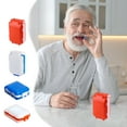 thumbnail image 1 of Plastic Rectangular Pill Cutter | Tablet & Capsule Divider Box | Portable Medication Dispenser | 10x7x2cm | 1 Piece, 1 of 7