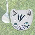 thumbnail image 4 of LOVIVER Buckle Closure Golf Mallet Putter Head Cover Cats Embroidery Artificial Leather, 4 of 8