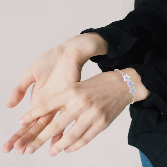 LOLIPPYY 400 Pieces Assorted Color Acrylic Spacer Beads for Jewelry Making, Star Shape Loose Beads for Crafts