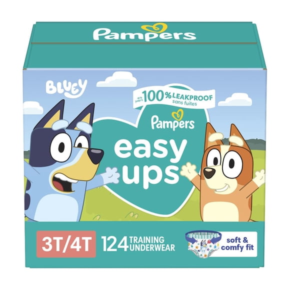 Pantalones para ir al baño Pampers Easy Ups para niños y niñas 3T-4T