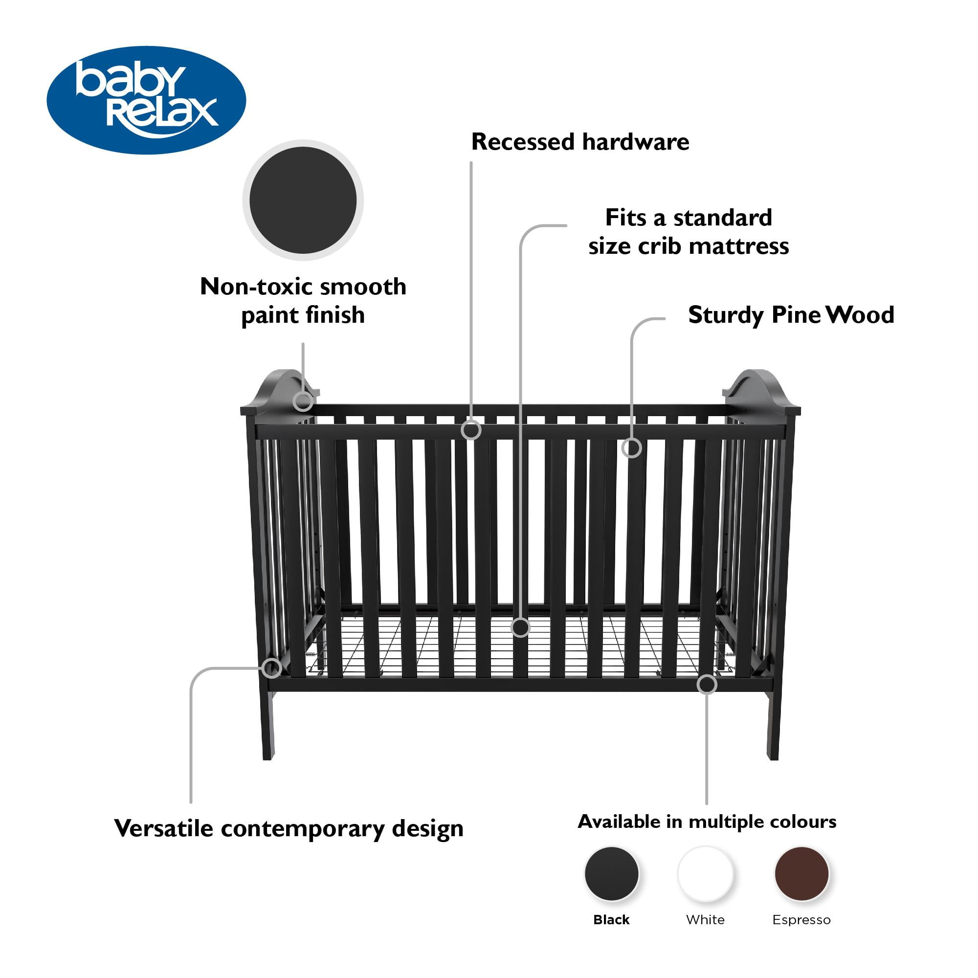 Baby relax 2024 aaden crib