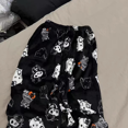 thumbnail image 4 of Pantalones de pijama de franela suave con dibujos animados de Hello Kitty de Sanrio para mujer, pantalones casuales estéticos Y2k, pantalones de casa de felpa bonitos, otoño e invierno, 4 of 5