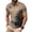 Khaki, variant on Casual Mens Polo Shirt Short Sleeve Mesh Graphic Shirt Collared Summer Pullover Loose Fit Quick Dry Tops