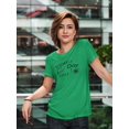 thumbnail image 2 of "Today Is The Best Day Ever!" Wedding Quote Women Kelly Green T-Shirt, Female Large, 2 of 4