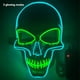 thumbnail image 3 of Cubierta de cara LED de Halloween ANGGREK calavera aterradora iluminada PVC transpirable, 3 of 8