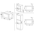 thumbnail image 2 of Microondas Empotrable Smeg FMIU020X de 0.7 L Acero Inoxidable, 2 of 3