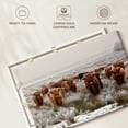 thumbnail image 6 of Elephant Stock Winter Highland Cows Wall Art - Horizontal Canvas Wall Art - Living Room Wall Decor - Animal Canvas - Brown And Orange Decor - 48" x 32", 6 of 8