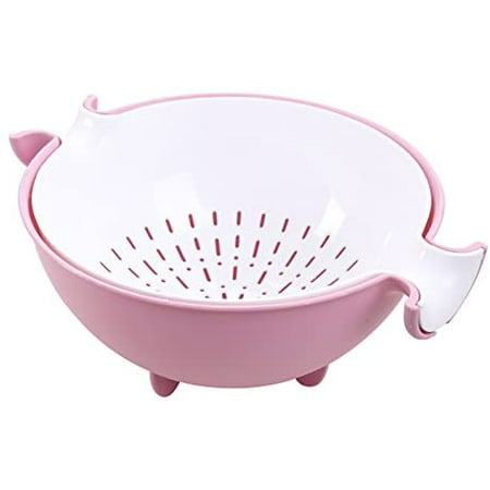 

Bowl With Colander Kitchen Active Design - Colander Set With Container - Colander And Bowl - Double Rotating Drainer And Basket For Cleaning
