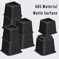 Stackable Riser 8 Pack Bed Risers, Heavy Duty Bed Furniture Risers, Adjustable Bed ...