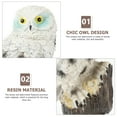 thumbnail image 3 of Minkissy 1Set Resin Landscape Owl Model 5.0X3.1X2.6In for Garden Decoration, 3 of 7