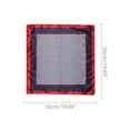 thumbnail image 2 of INSPIRE CHIC 2Pcs 50cm Women Satin Printed Square Kerchief Neck Scarf Dark Blue&Dark Blue, 2 of 6