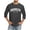 Dark Gray, variant on Mens Graphic T-shirts 3/4 Sleeve Crewneck Tops City Alphabet Print Summer Casual Streetwear T Shirts for Man Grey L