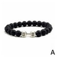 thumbnail image 7 of Natural Stone Bracelet, Tiger Eye & Obsidian, Adjustable Men's Gift, 7 of 7