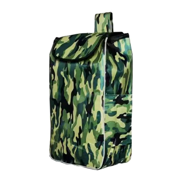 Bolsa de compras plegable, bolsa de comestibles, reutilizable, bolsas de comestibles, bolsa plegable con carrito para comestibles, carrito de utilidad Estilo A Sunnimix Bolsas de compras reutilizables