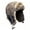 Dark Gray, variant on Winter Trooper Trapper Hat for Men, Warm Fuzzy Faux Furs & Suede Hat with Earflaps Ski Outdoor Snow Cap, One Size