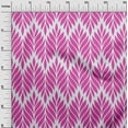 thumbnail image 3 of oneOone Viscose Jersey Fuschia Pink Fabric Leaves Diy Clothing Quilting Fabric Print Fabric By Yard 60 Inch Wide-HW, 3 of 5