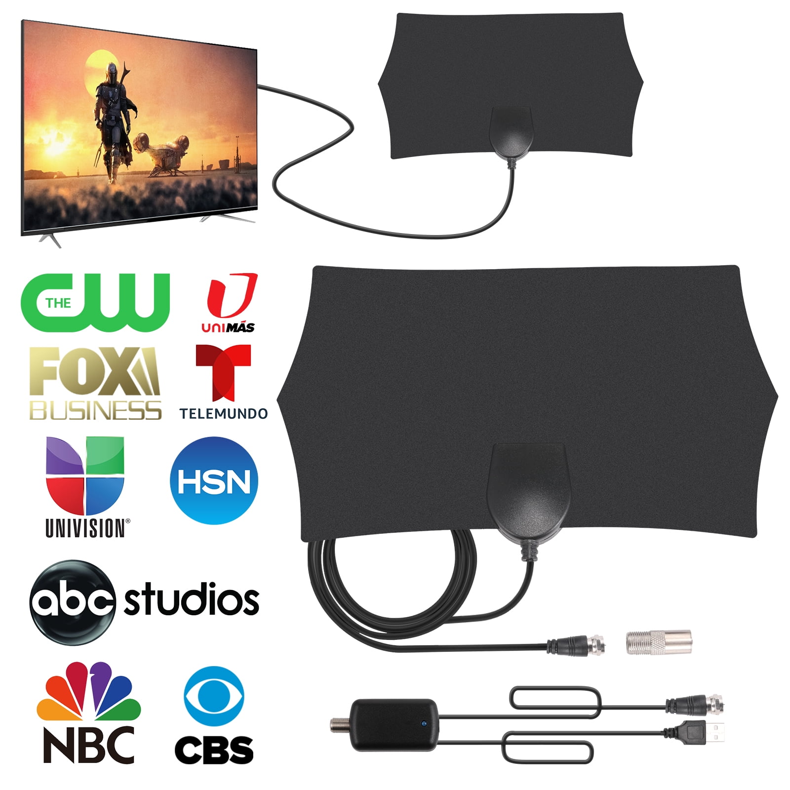 KKSQ Digital Antenna TV HD Skywire Antena 1080p 4K Indoor HDTV 1080p