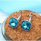 thumbnail image 3 of 6 pares de pendientes de botón de oreja vintage de cristal, conjunto de joyas de San Valentín Azul Fernando Aretes de cristal de mujer, 3 of 8