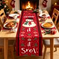 thumbnail image 5 of MMJ Table Cloth Christmas Flag Holiday Dining Table Runner Long Burlap Style Party Layout 13x72in, 5 of 5