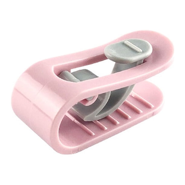 Advancent 1 Uds./pinza antideslizante, Clips para edredón de forma redonda, fijador sin aguja Almacenamiento y organización del hogar Rosado