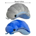 thumbnail image 2 of Plush Likelike Insect Plush Toys-11.8" Pill Bug Stuffed Soft Animals Pillow Back Cushion Insect Doll Toys Birthday Gift(Grey), 2 of 7