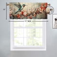 thumbnail image 4 of Hummingbird Curtain Valances Bird Flowers Branch Floral Nature Thermal Insulated Room Darkening Curtain for Dinning Room 54 by 18 in, 1 Panel, 4 of 6