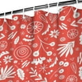 thumbnail image 4 of 36" x 72" Waterproof Floral Print Shower Curtain Retro Small Floral Design with Metal Grommets, 4 of 5
