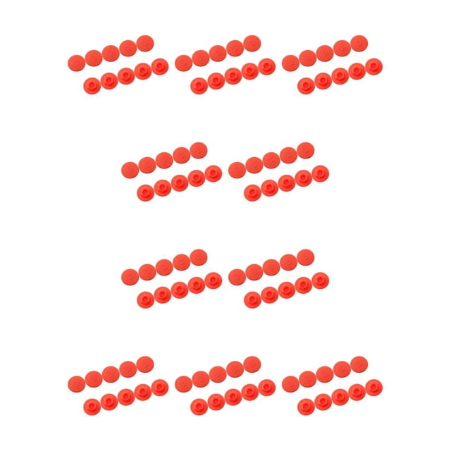 Sonducket 10 tornillos hexagonales para bicicleta, cubiertas para tornillos, resistentes al desgaste, antipolvo, M6, rojo M6,rojo 10piezas Sonducket CBP212977