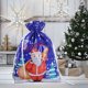 thumbnail image 4 of Yuarrent Bolsa de dulces de Navidad con cordón para galletas, aperitivos, bolsa de embalaje, regalo de fiesta impreso de Navidad, decoraciones de Año Kits de decoración para fiestas azul grande Yuarrent HA001673-06, 4 of 6