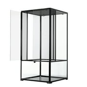 REPTI-ZOO Reptile Knock Down Glass Terrarium with Double Hinge Door 24 x 24 x 48, 120 Gallon
