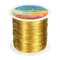 thumbnail image 1 of Alambre Artístico Uxcell 328ft 26 Calibre Alambre de Cobre para Manualidades, Dorado, 1 of 6
