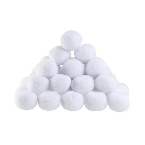 Taolixe 50 Pack Christmas Fake Snowball 3 Inch Artificial Snowball Toy for Christmas Winter Outdoor Snow Fight And Family Throwing Game _Clearance Xmas Snowball