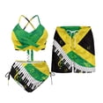 thumbnail image 2 of Psesaysky Jamaican Matching Swimsuits for Couples Music Piano Women's 2 Piece Bikini Sets Halter Summer Shorts for Men Couples Concert Swimwear His and Hers Swimsuits Matching Set-M, 2 of 7