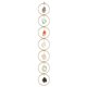 thumbnail image 1 of HAMPPLIES Adorno Colgante De Pared Con Multicolor Estilo Retro Y, 1 of 8
