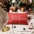 thumbnail image 4 of Christmas Throw Pillow Covers 12x20 Inch Set of 2 Merry Christmas Farmhouse Decorations Believe Holiday Decor Throw Cushion Case for Home Couch, 4 of 4