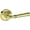 Brass, variant on Baldwin HDDUNRRR003 Dunsmoor Non-Turning One-Sided Dummy Door Lever - Brass