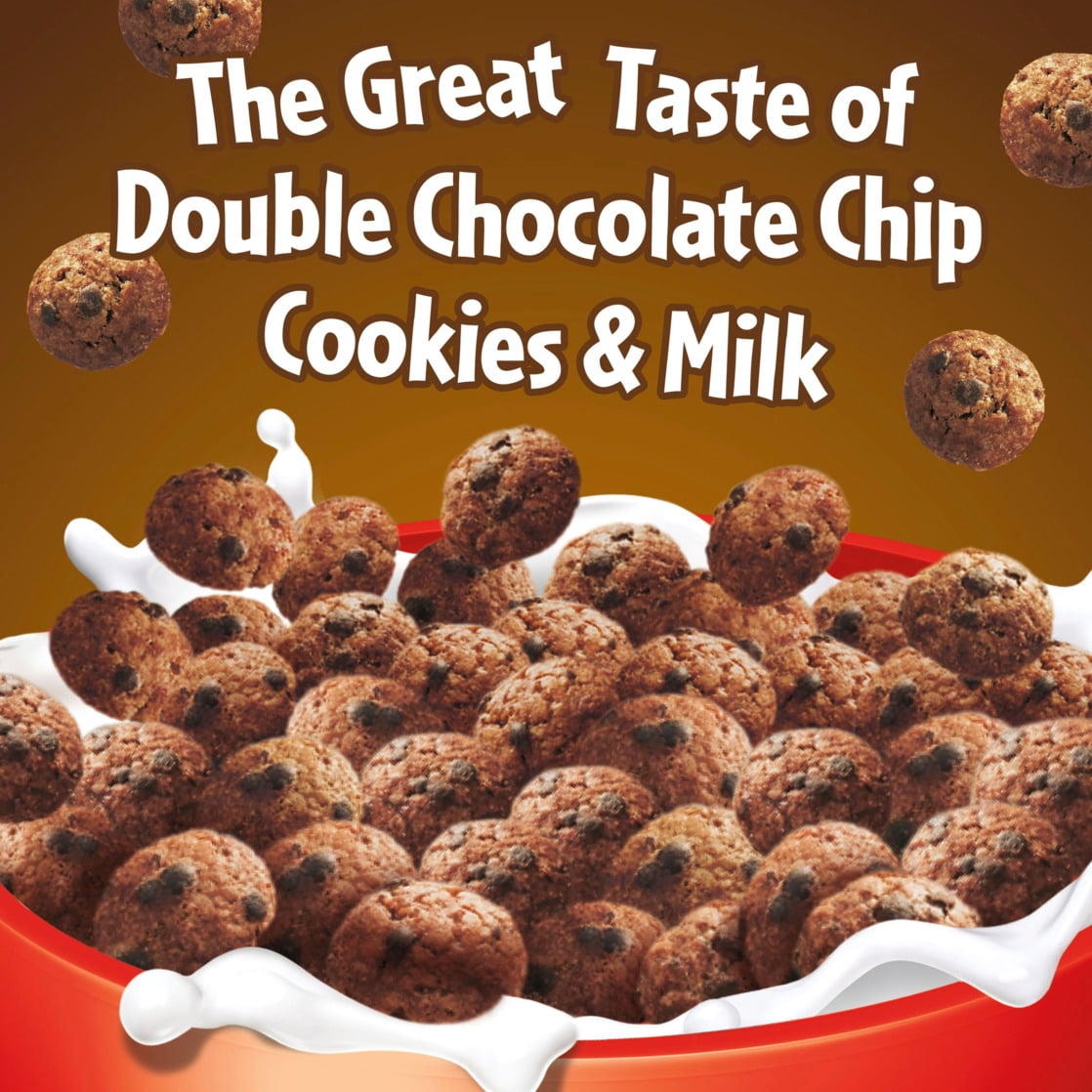 Cookie Crisp Breakfast Cereal, Double Chocolate Chip Cookies Taste, 18.3 oz