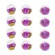 thumbnail image 5 of 12X Pendientes de Botón de Oreja de de Cristal s de Resultados de Perno Prisionero de Pendiente de Bricolaje - púrpura Gloria Pendientes de perno de cristal, 5 of 7