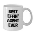 thumbnail image 2 of Funny Agent White Coffee Mug Gifts from Friends for Agent, the Best Effin' Agent Ever Mug on Christmas Morning, 2 of 4