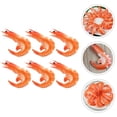thumbnail image 2 of EeaseCA 6pcs Cooked Shrimp Model Artificial Shrimp Simulated Food Model Photography Prop, 2 of 7